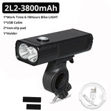 20000 Lums Bicycle Light USB Rechargeable Bike Light