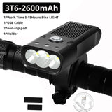 20000 Lums Bicycle Light USB Rechargeable Bike Light