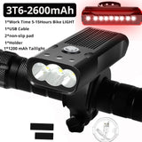 20000 Lums Bicycle Light USB Rechargeable Bike Light