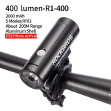 ROCKBROS Bike Light Rainproof USB Rechargeable LED 2000mAh MTB Front Lamp Headlight Aluminum Ultralight Flashlight Bicycle Light