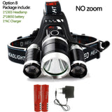 50000 LM Fishing Hunting Lighting Bicycle Light Flashlight Torch