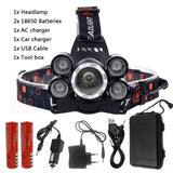 50000 LM Fishing Hunting Lighting Bicycle Light Flashlight Torch