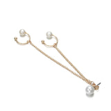 2019 New Fashion Tassel Chain Imitation Pearl Earrings