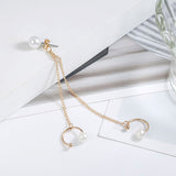 2019 New Fashion Tassel Chain Imitation Pearl Earrings