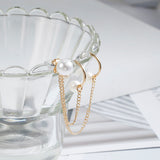 2019 New Fashion Tassel Chain Imitation Pearl Earrings