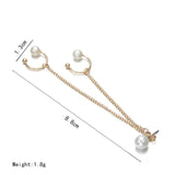2019 New Fashion Tassel Chain Imitation Pearl Earrings