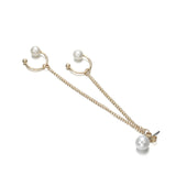 2019 New Fashion Tassel Chain Imitation Pearl Earrings