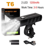 NEWBOLER 5200mAh Bike Light Kit T6 L2 Flashlight For Bicycle 2400 Lumen Led Lantern USB Headlight Mount Bracket Cycle Fornt Lamp