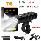 NEWBOLER 5200mAh Bike Light Kit T6 L2 Flashlight For Bicycle 2400 Lumen Led Lantern USB Headlight Mount Bracket Cycle Fornt Lamp