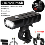 15000 LM USB Rechargeable Built In Bicycle Light