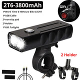 15000 LM USB Rechargeable Built In Bicycle Light