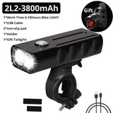 15000 LM USB Rechargeable Built In Bicycle Light