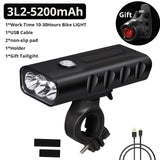 15000 LM USB Rechargeable Built In Bicycle Light