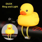WorthWhile Bicycle Duck Bell with Light Broken Wind  Small Yellow Duck MTB Road Bike Motor Helmet Riding Cycling Accessories