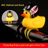 WorthWhile Bicycle Duck Bell with Light Broken Wind  Small Yellow Duck MTB Road Bike Motor Helmet Riding Cycling Accessories