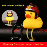 WorthWhile Bicycle Duck Bell with Light Broken Wind  Small Yellow Duck MTB Road Bike Motor Helmet Riding Cycling Accessories