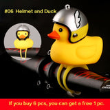 WorthWhile Bicycle Duck Bell with Light Broken Wind  Small Yellow Duck MTB Road Bike Motor Helmet Riding Cycling Accessories