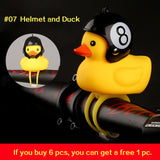 WorthWhile Bicycle Duck Bell with Light Broken Wind  Small Yellow Duck MTB Road Bike Motor Helmet Riding Cycling Accessories