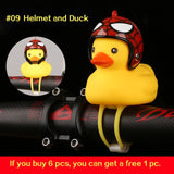 WorthWhile Bicycle Duck Bell with Light Broken Wind  Small Yellow Duck MTB Road Bike Motor Helmet Riding Cycling Accessories