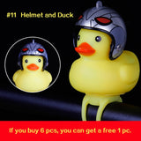 WorthWhile Bicycle Duck Bell with Light Broken Wind  Small Yellow Duck MTB Road Bike Motor Helmet Riding Cycling Accessories