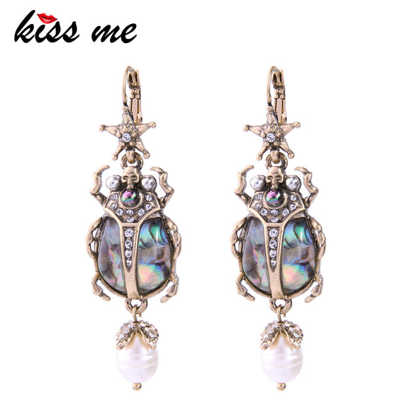 KISS ME Cultured Pearl Star Insect Earrings 2019
