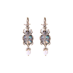 KISS ME Cultured Pearl Star Insect Earrings 2019