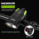4000 MAh Smart Induction Bicycle Front Light USB Set