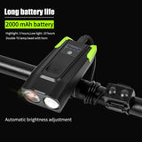 4000 MAh Smart Induction Bicycle Front Light USB Set