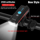 4000 MAh Smart Induction Bicycle Front Light USB Set