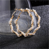 2019 New Pearl Hoop Earrings for Women