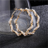 2019 New Pearl Hoop Earrings for Women