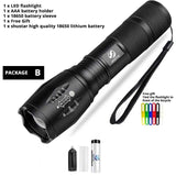 Led Flashlight Ultra Bright Camping Waterproof Light Torch