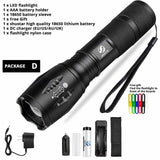 Led Flashlight Ultra Bright Camping Waterproof Light Torch