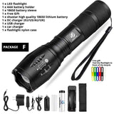 Led Flashlight Ultra Bright Camping Waterproof Light Torch