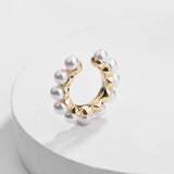 Bohemian Imitation Pearls Ear Cuff