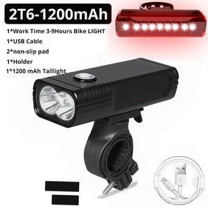 20000 Lums Bicycle Light USB Rechargeable Bike Light