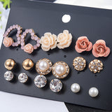 2019 New Fashion Women Flower Pearl