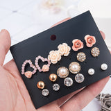 2019 New Fashion Women Flower Pearl