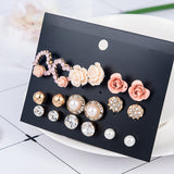2019 New Fashion Women Flower Pearl