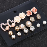 2019 New Fashion Women Flower Pearl