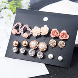 2019 New Fashion Women Flower Pearl