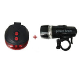 Bicycle Front Head LED Light & Tail Light Set