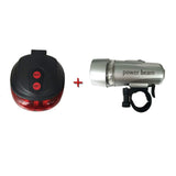 Bicycle Front Head LED Light & Tail Light Set
