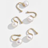 Bohemian Imitation Pearls Ear Cuff
