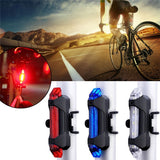 Mountain Bike Waterproof Rear Tail Light LED USB Rechargeable