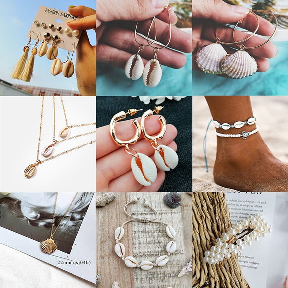 Pearl Sea Shell Earrings For Women