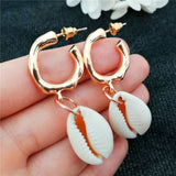 Pearl Sea Shell Earrings For Women