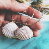 Pearl Sea Shell Earrings For Women
