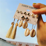 Pearl Sea Shell Earrings For Women