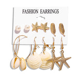 Pearl Sea Shell Earrings For Women